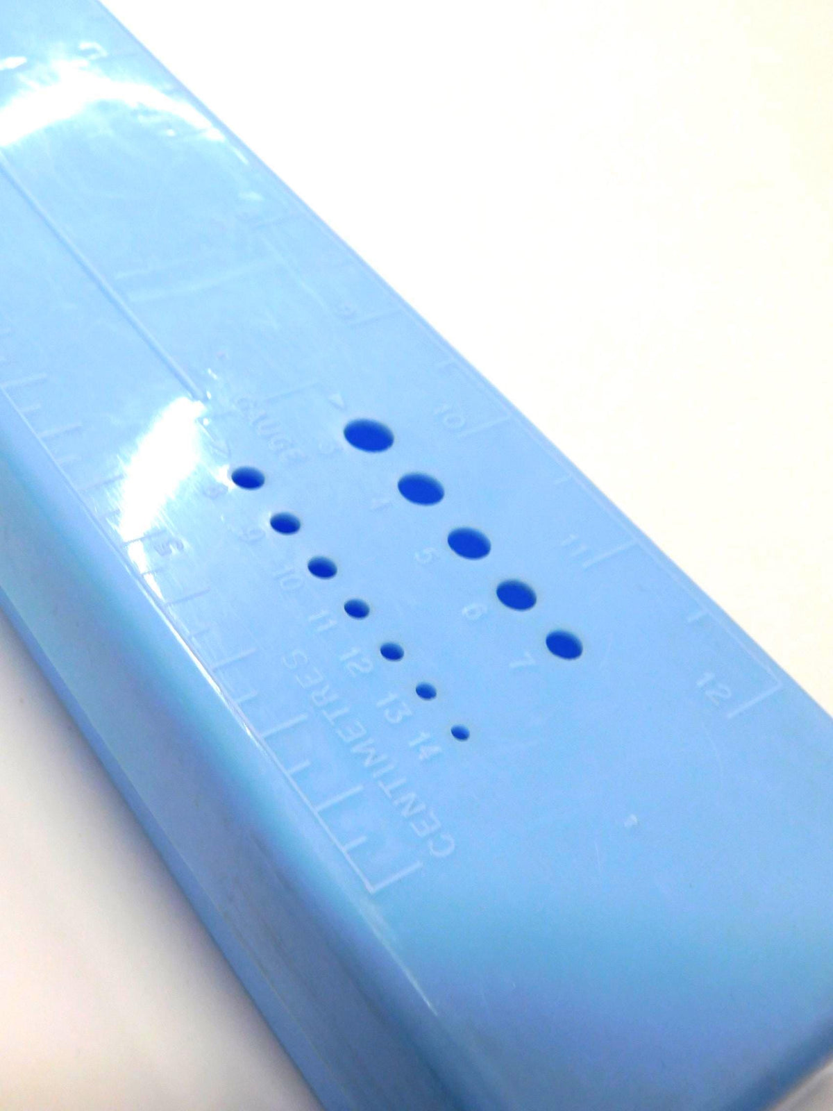 Vintage Knitting Needle Box  Blue or Pink