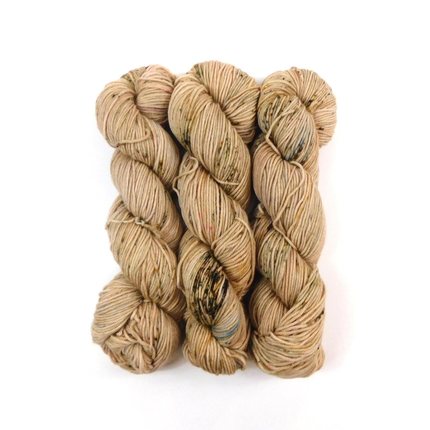 Cappuccino Speckled Brown Merino Blend DK 100g