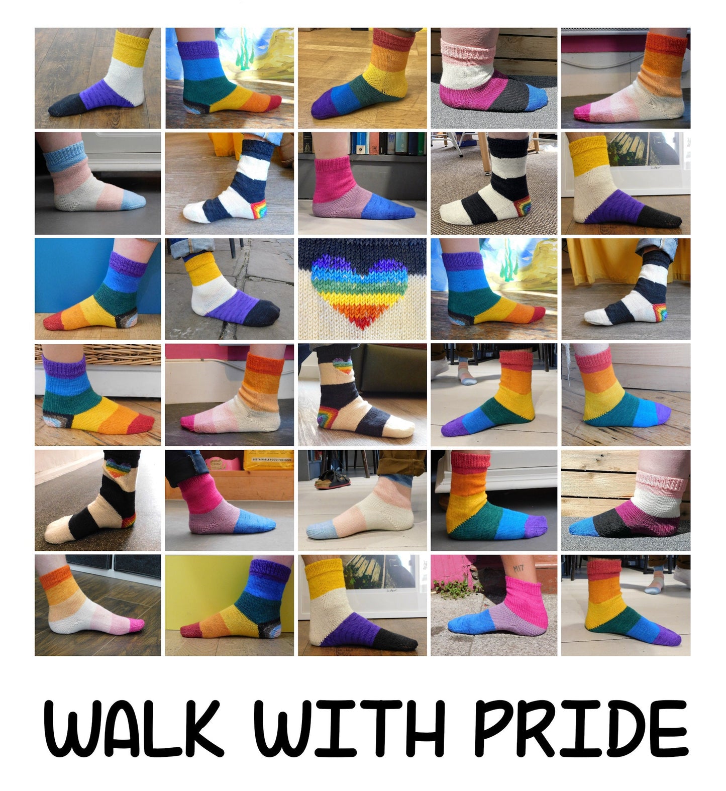 Walk With Pride Sock Knitting Yarns