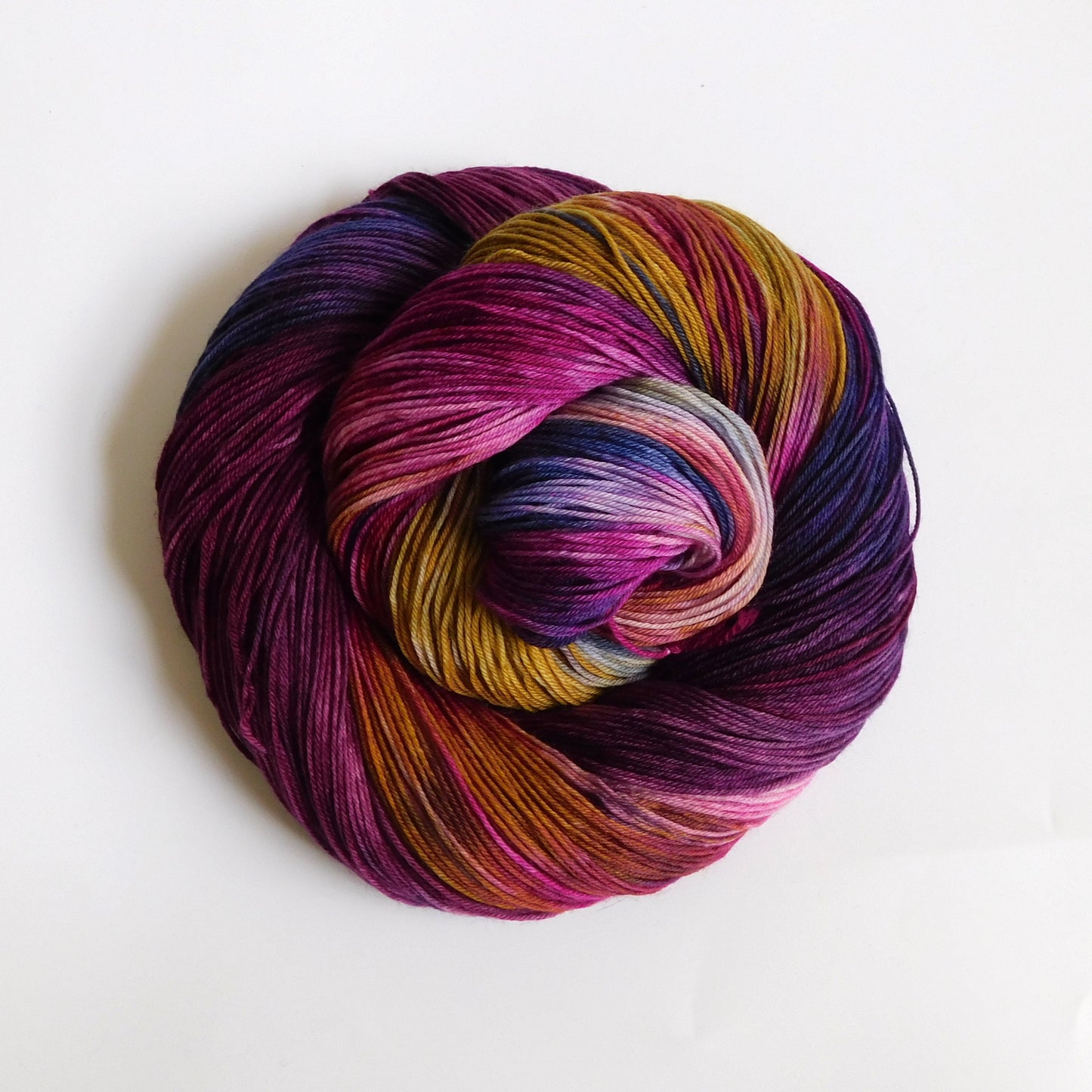 Blackberry Crumble variegated 4ply Sock Yarn 100g