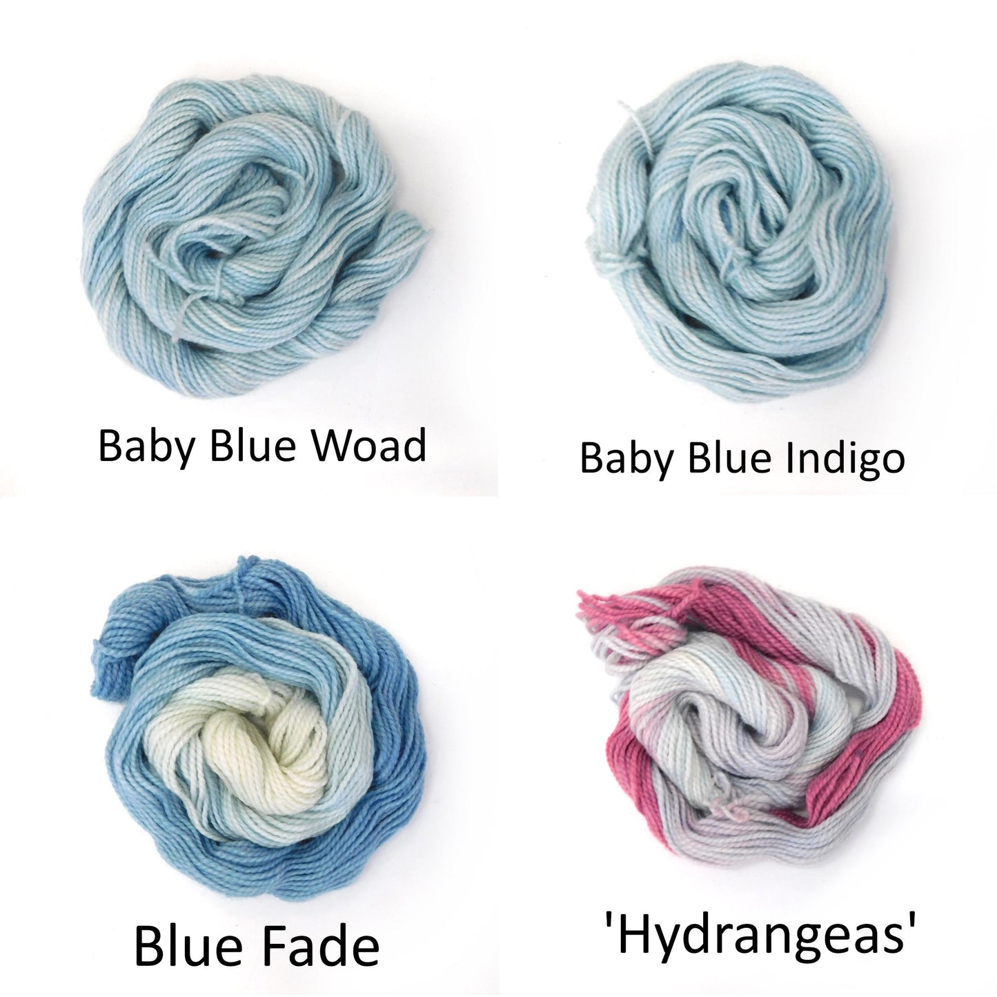 Single Mini Skeins 10g Natural Dye All Colours