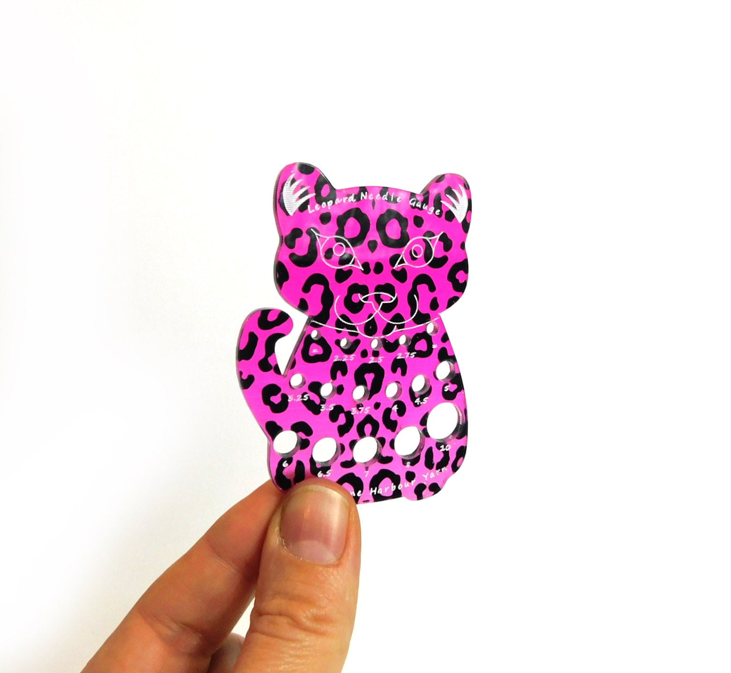 Pink Leopard Knitting Needle Gauge Metric  LIMITED EDITION