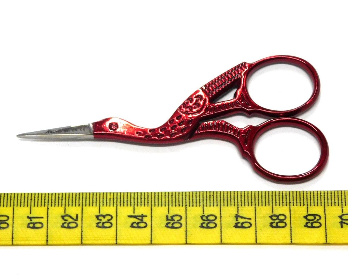 Colourful Stork Scissors for Yarn or Embroidery 6 colour options 9.2cm