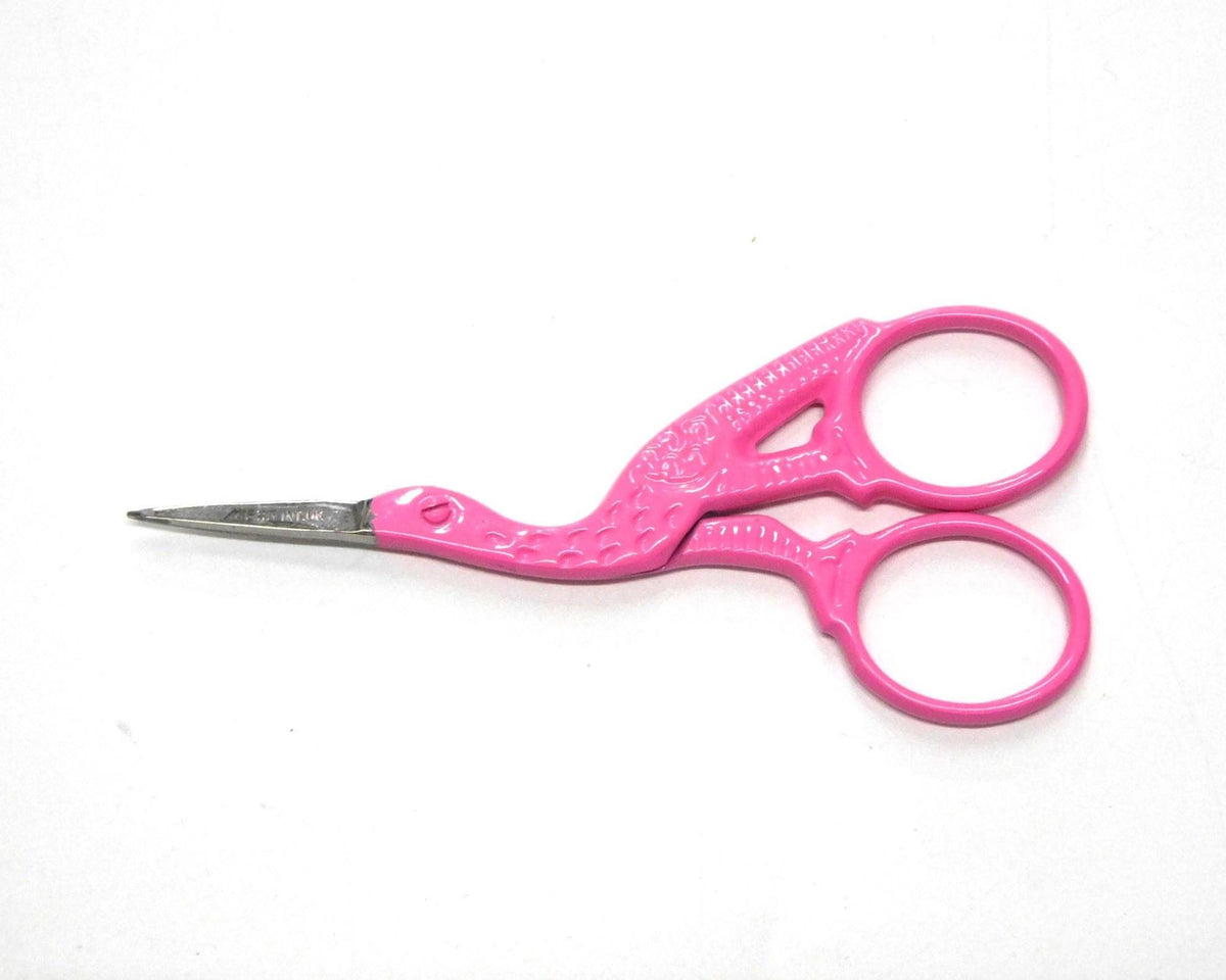 Colourful Stork Scissors for Yarn or Embroidery 6 colour options 9.2cm