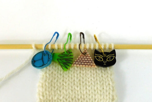 Egyptian Themed Stitch Markers Set of 4