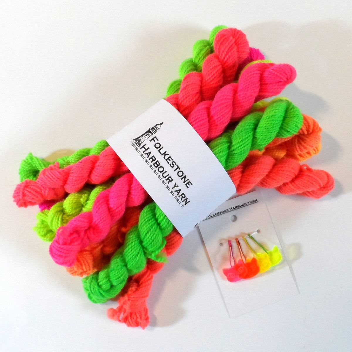 The Day the World Turned Day Glo Solid Gradient Mini Skein Set 100g Sock Yarn