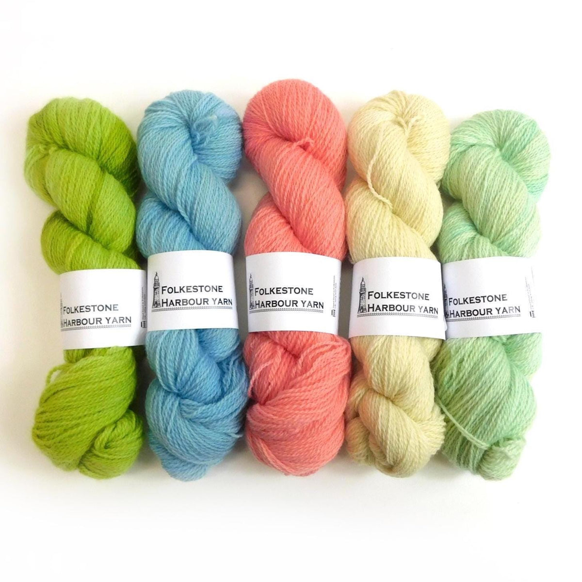 Faversham Green Semi-Solid Romney Sock weight Wool Yarn 100g