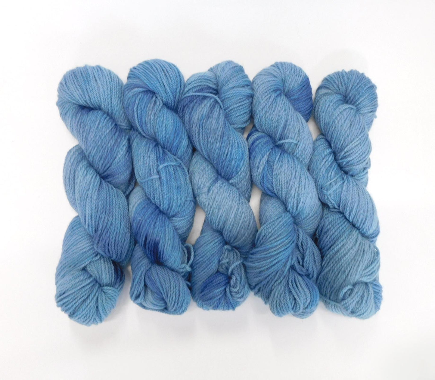 Shorncliffe Blue Kent Romney DK Weight Yarn 100g Skein