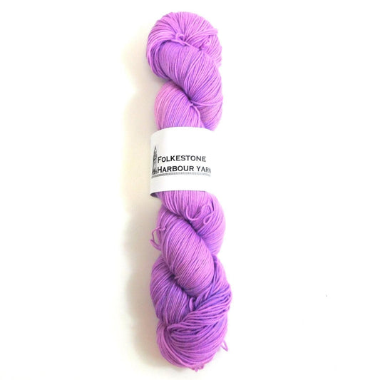 Fluorescent Lilac Merino Blend Sock Wool yarn 50g or 100g skein