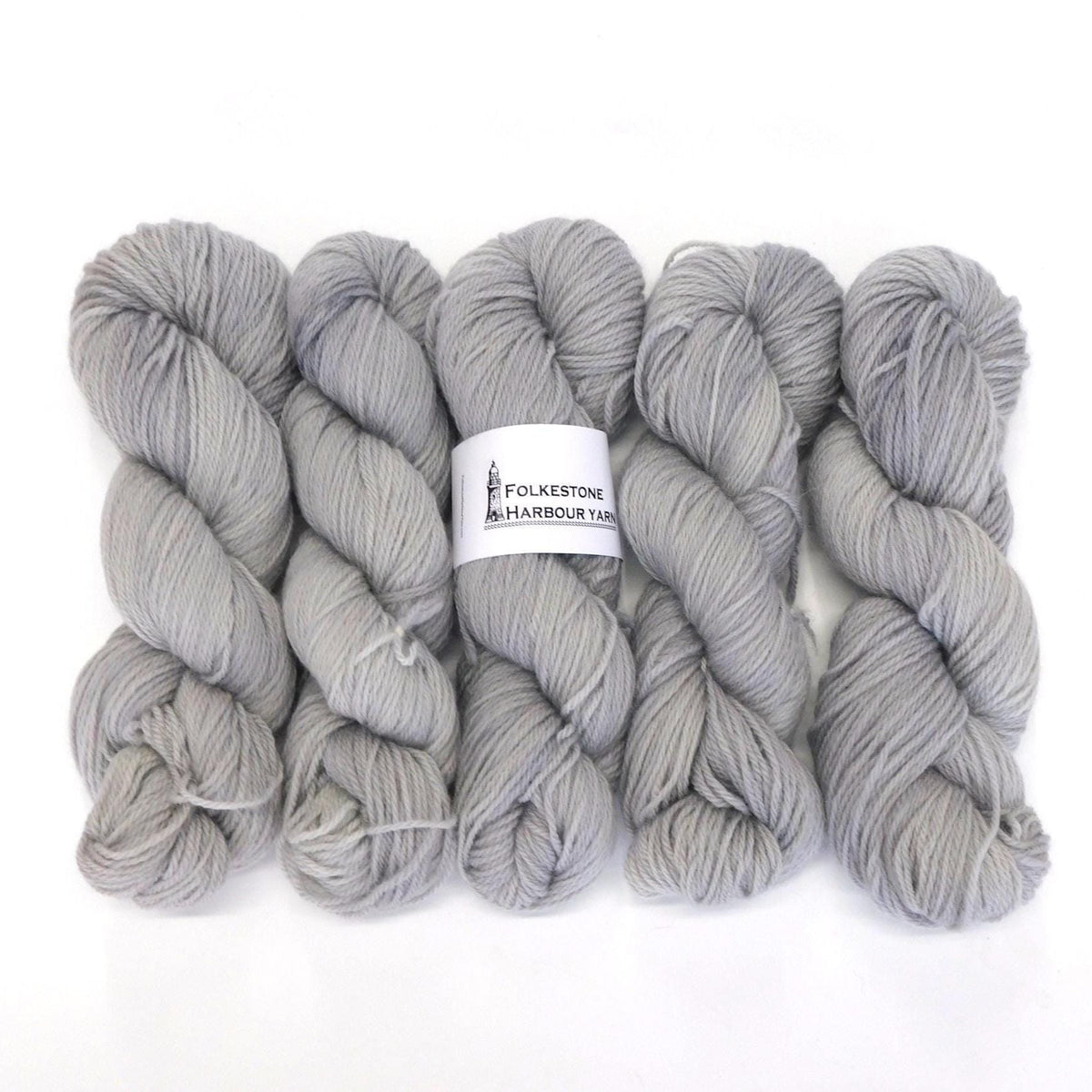 Beach Hut Grey Kent Romney DK Weight Yarn 100g Skein