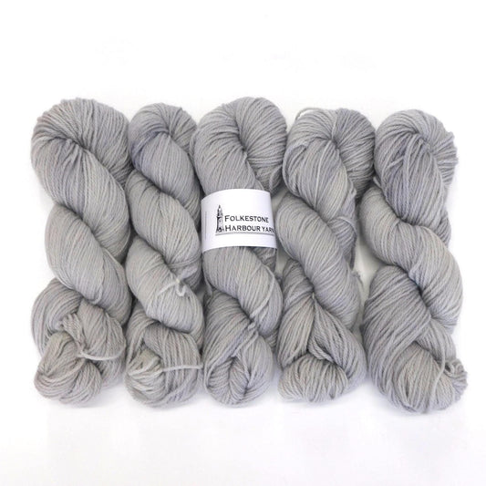 Beach Hut Grey Kent Romney DK Weight Yarn 100g Skein