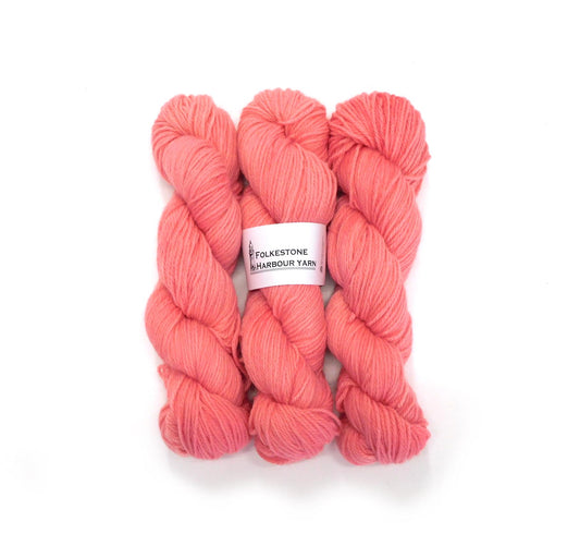Flamingo Pink Kent Romney DK Weight Yarn 100g Skein