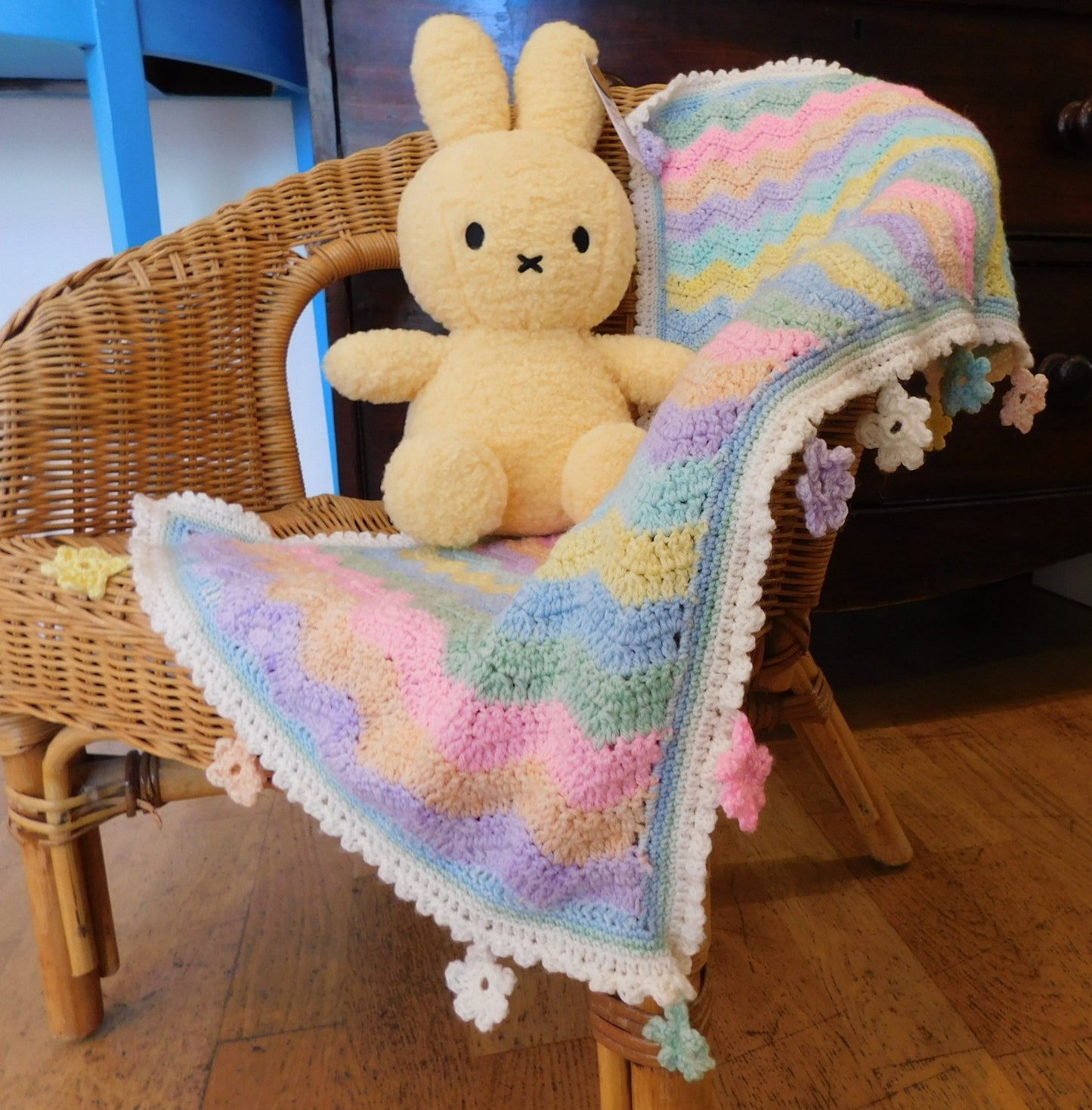 Blossom Baby Blanket  Crochet Pattern Digital Download
