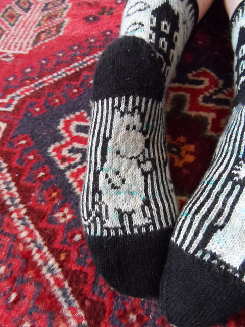 Moomin Valley Socks   Knitting Pattern  Digital Download