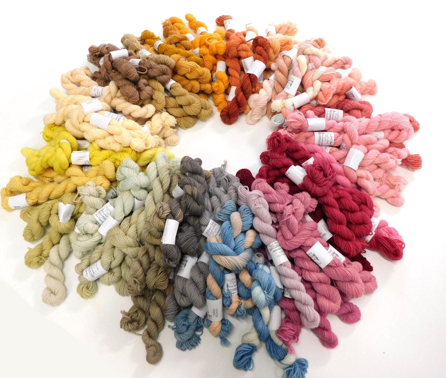 Single Mini Skeins 10g Natural Dye All Colours
