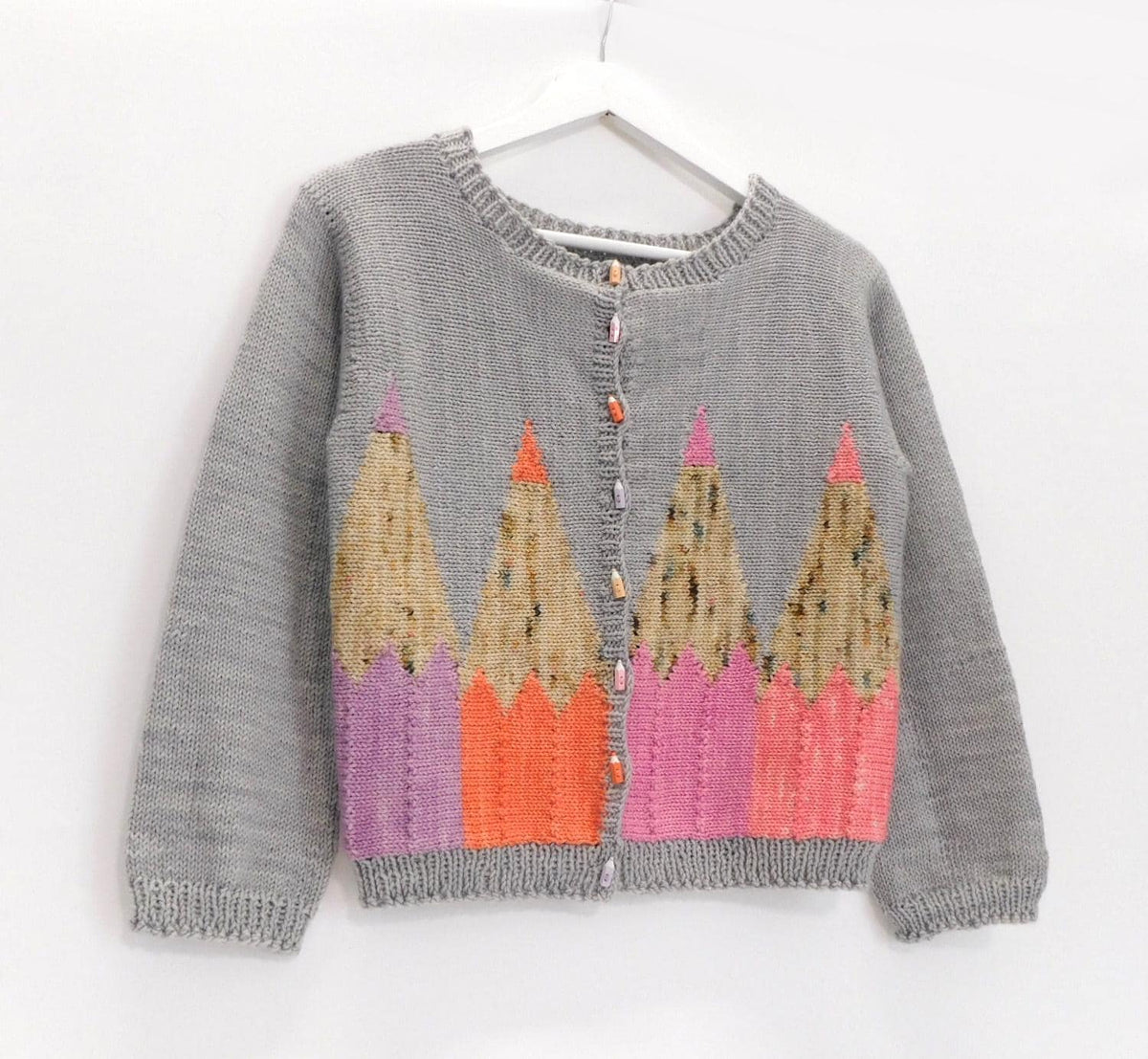Pencil Cardigan Knitting Pattern  Adult Multiple Sizes   Digital Download