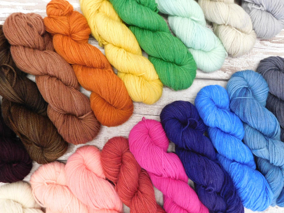 Lyminge Brown Kent Romney DK Weight Yarn 100g Skein