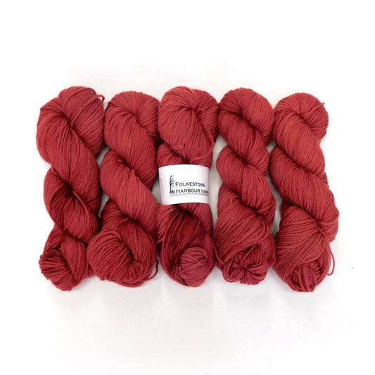 Hythe Red Kent Romney DK Weight Yarn 100g Skein
