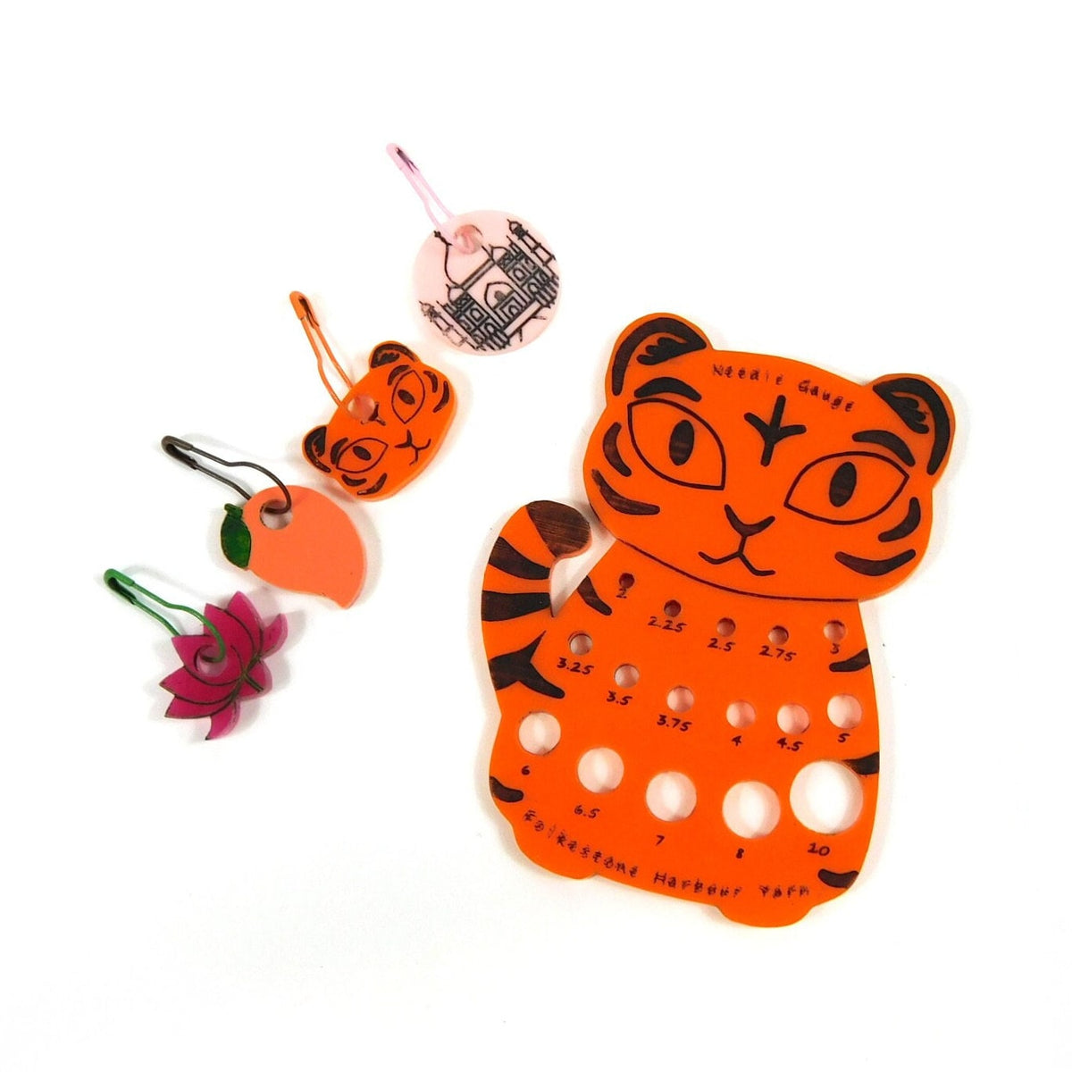 Bengal Tiger Orange Knitting Needle Gauge Metric