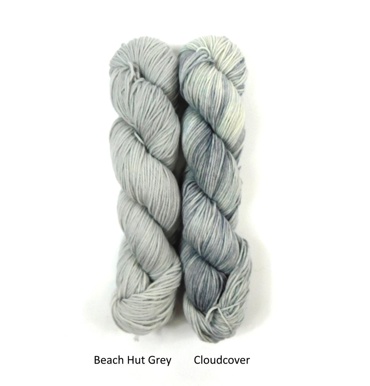 Beach Hut Grey Semi Solid Merino Blend DK 100g
