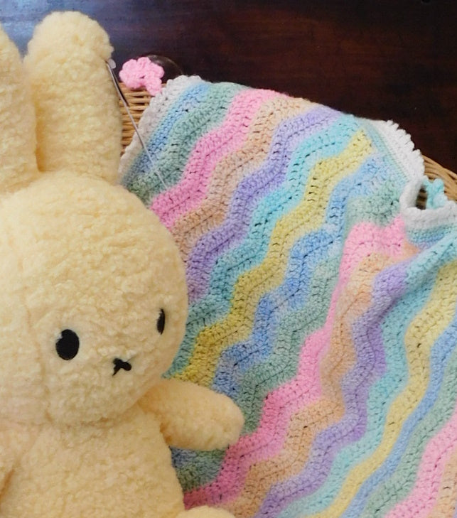 Blossom Baby Blanket  Crochet Pattern Digital Download