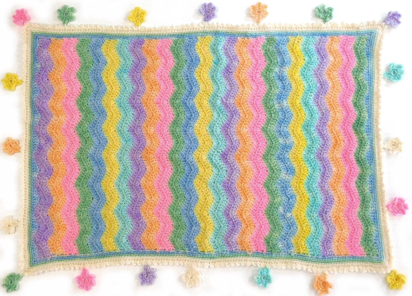 Blossom Baby Blanket  Crochet Pattern Digital Download