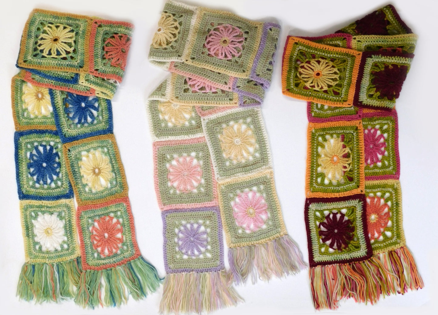 Bouquet Scarf Crochet Pattern   Digital Download