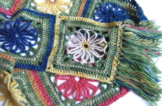 Bouquet Scarf Crochet Pattern   Digital Download