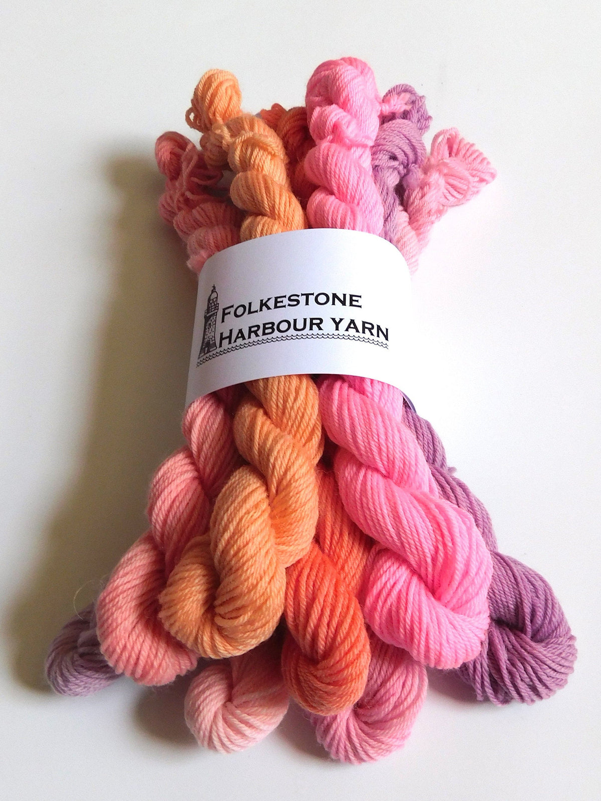 Sunset Beach  Solid Mini Skein Set    Sock or DK Yarn 80g