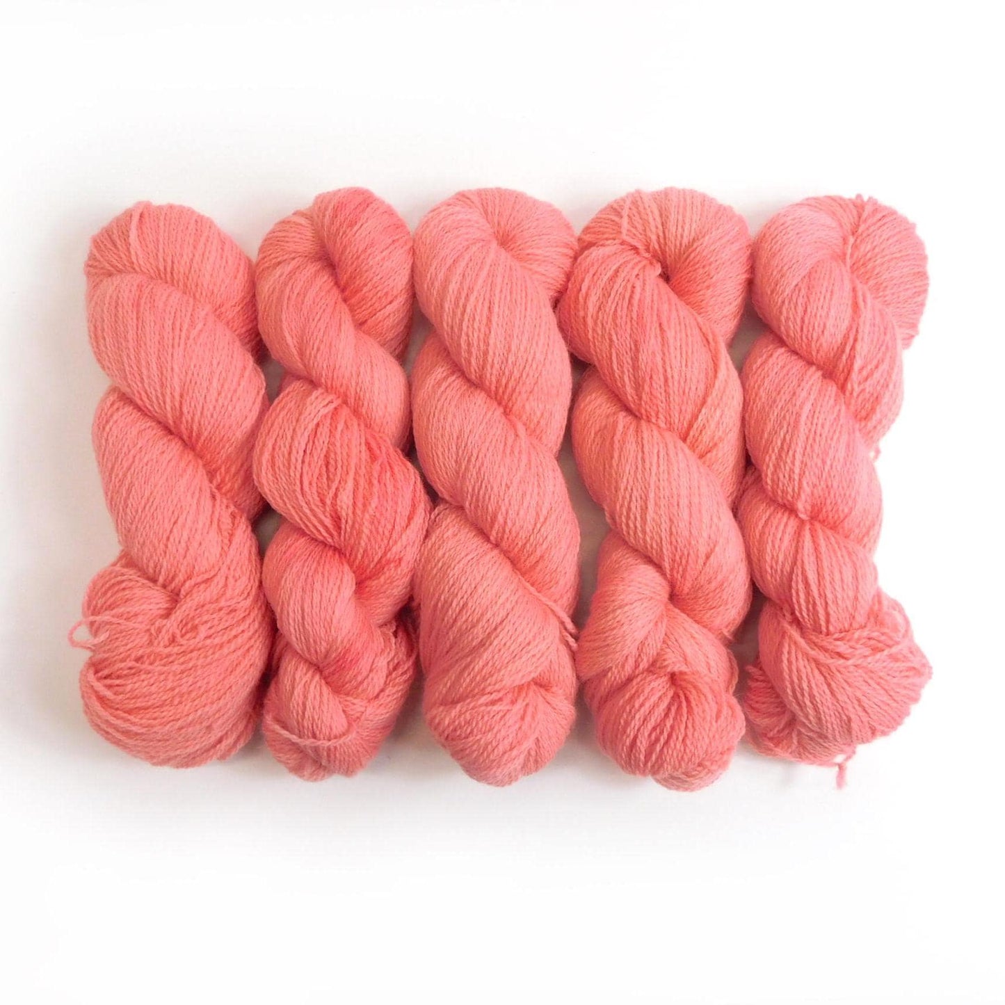 Sandgate Pink Semi-Solid Romney Sock weight Wool Yarn 100g