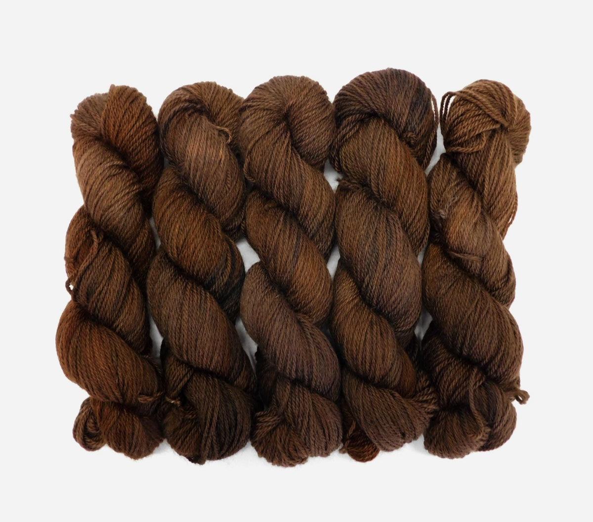 Chocolate Brown Kent Romney DK Weight Yarn 100g Skein