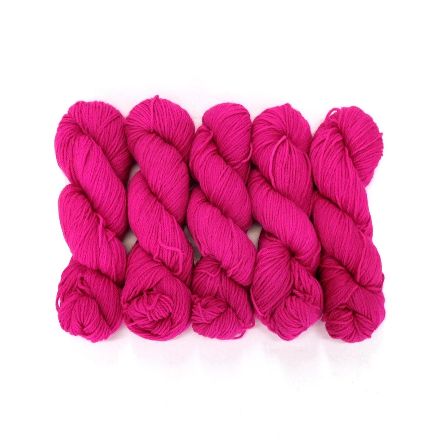 Stick of Rock Pink Kent Romney DK Weight Yarn 100g Skein
