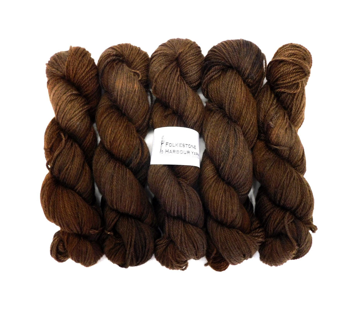 Chocolate Brown Kent Romney DK Weight Yarn 100g Skein