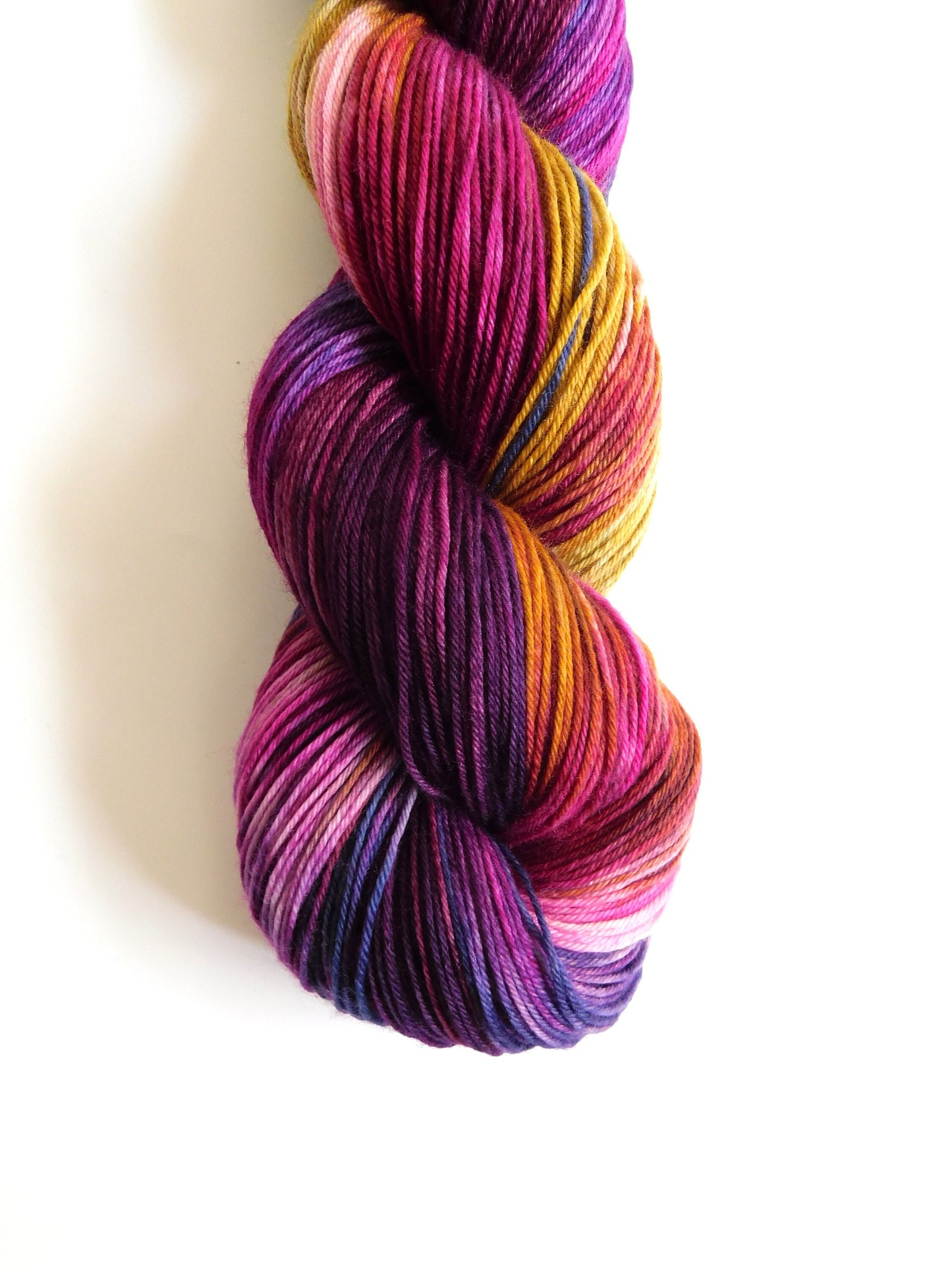 Blackberry Crumble variegated 4ply Sock Yarn 100g