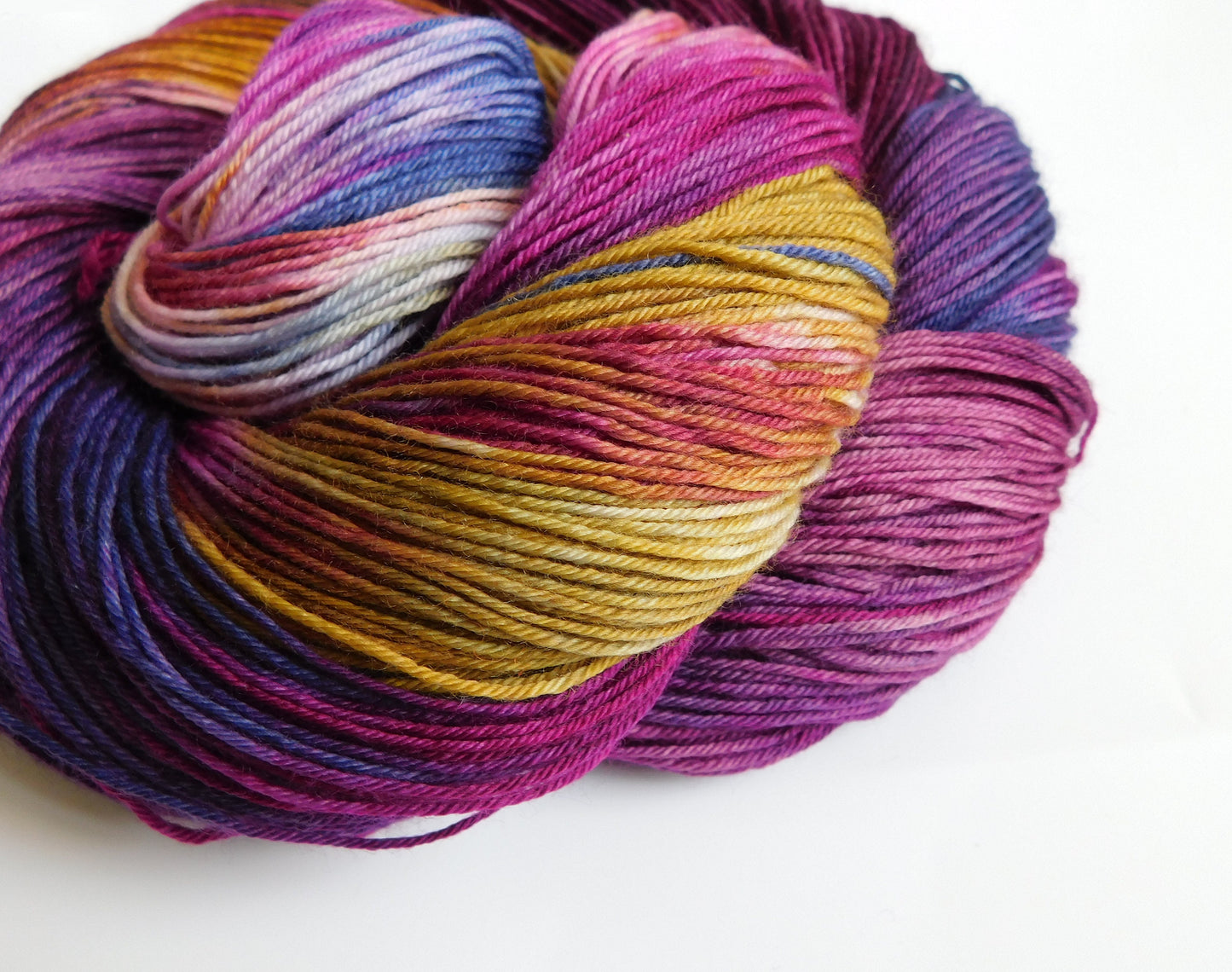 Blackberry Crumble variegated 4ply Sock Yarn 100g