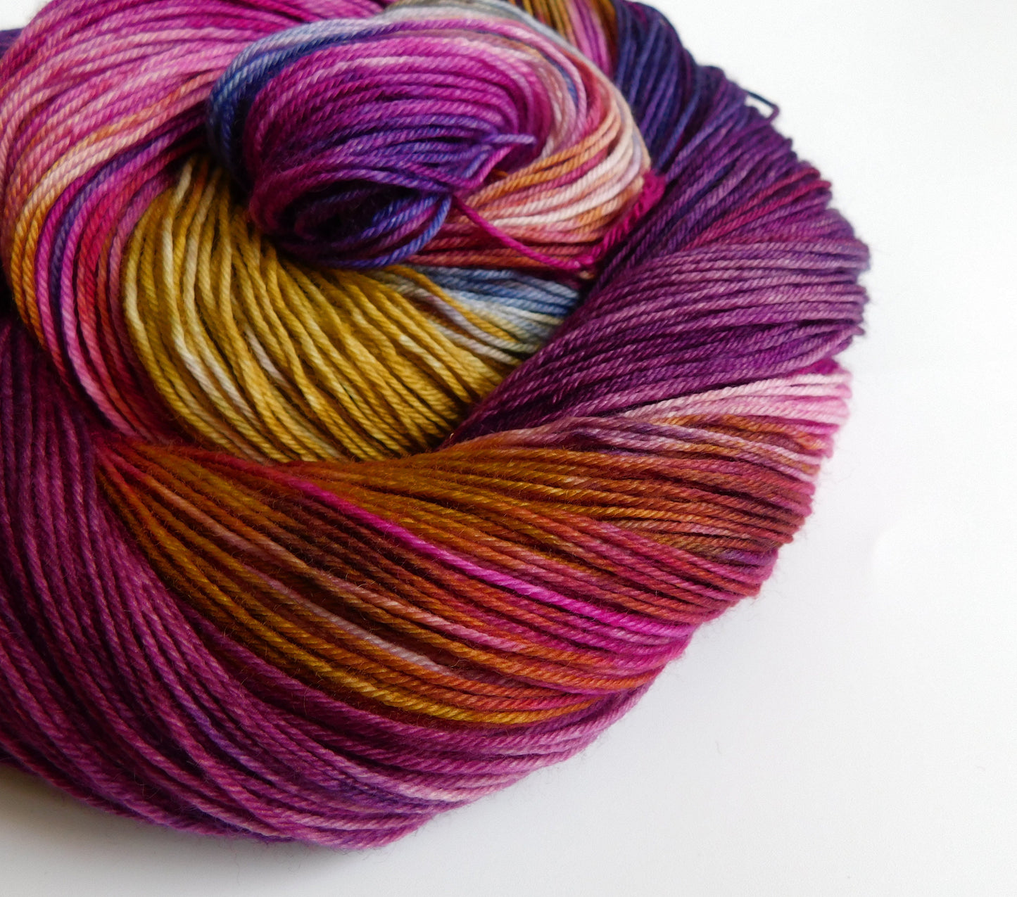Blackberry Crumble variegated 4ply Sock Yarn 100g