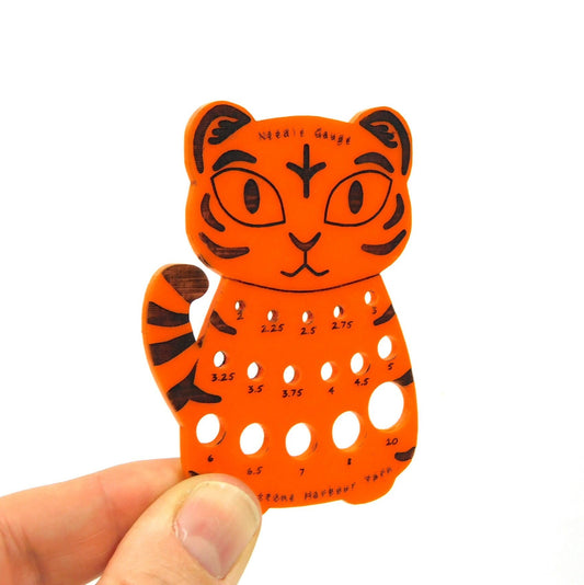 Bengal Tiger Orange Knitting Needle Gauge Metric