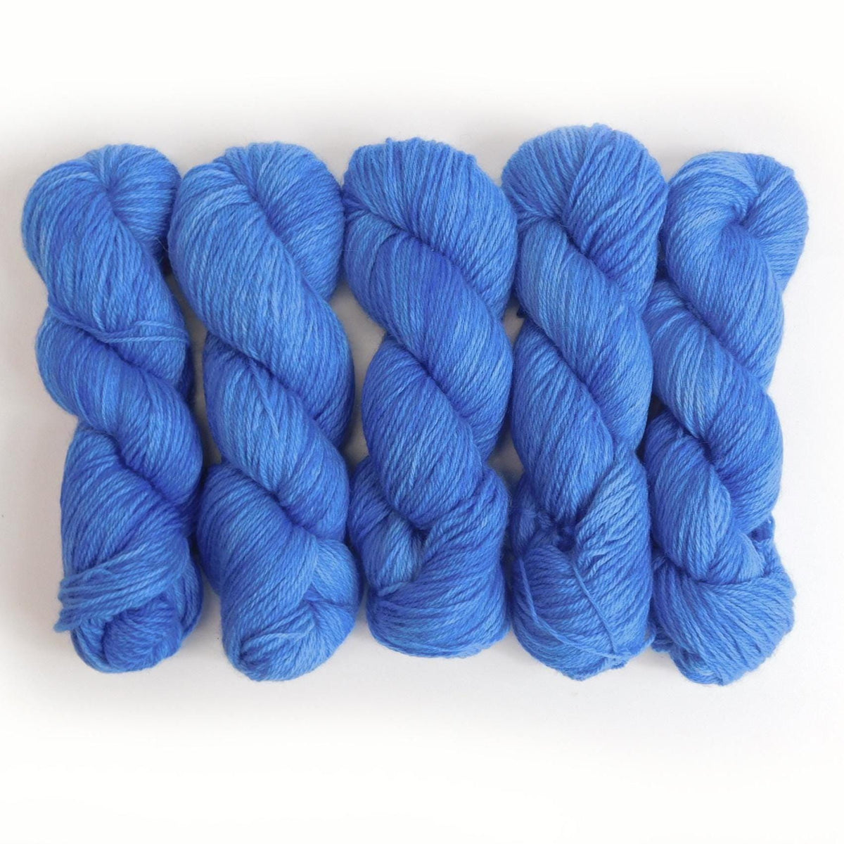 Folkestone Blue Kent Romney DK Weight Yarn 100g Skein