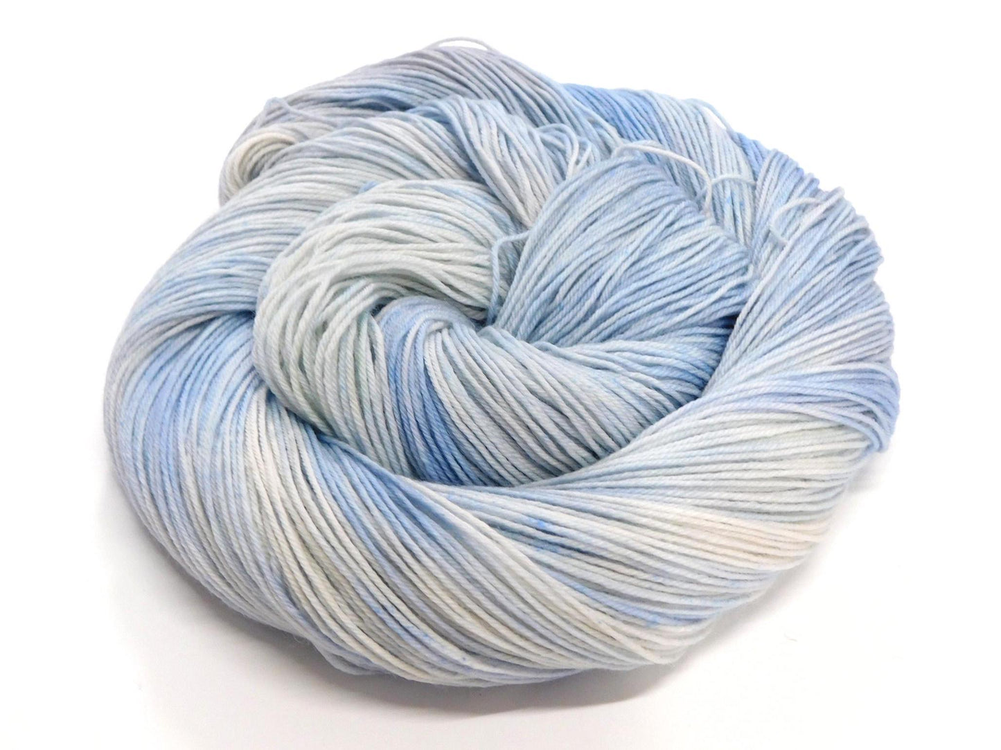 Vesivirta Watercurrent Blue White Variegated Merino Sock yarn 4ply 100g