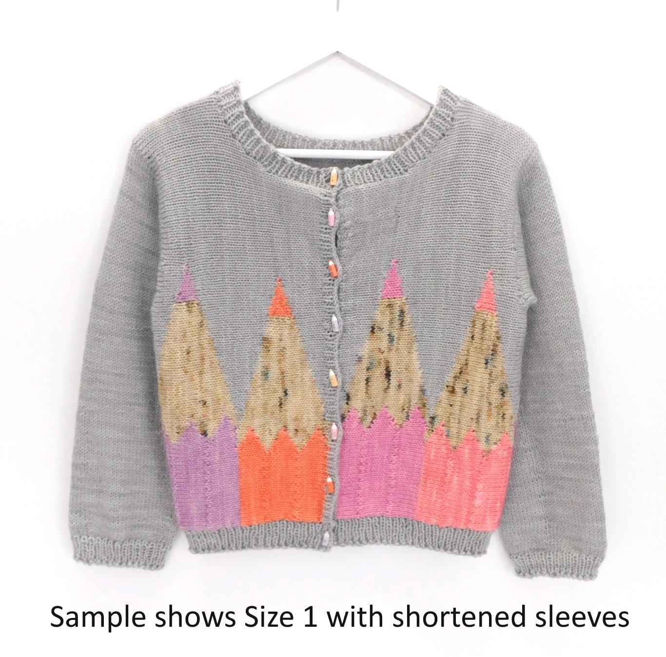 Yarn only bundle for the Pencil Cardigan Knitting pattern  5 sizes