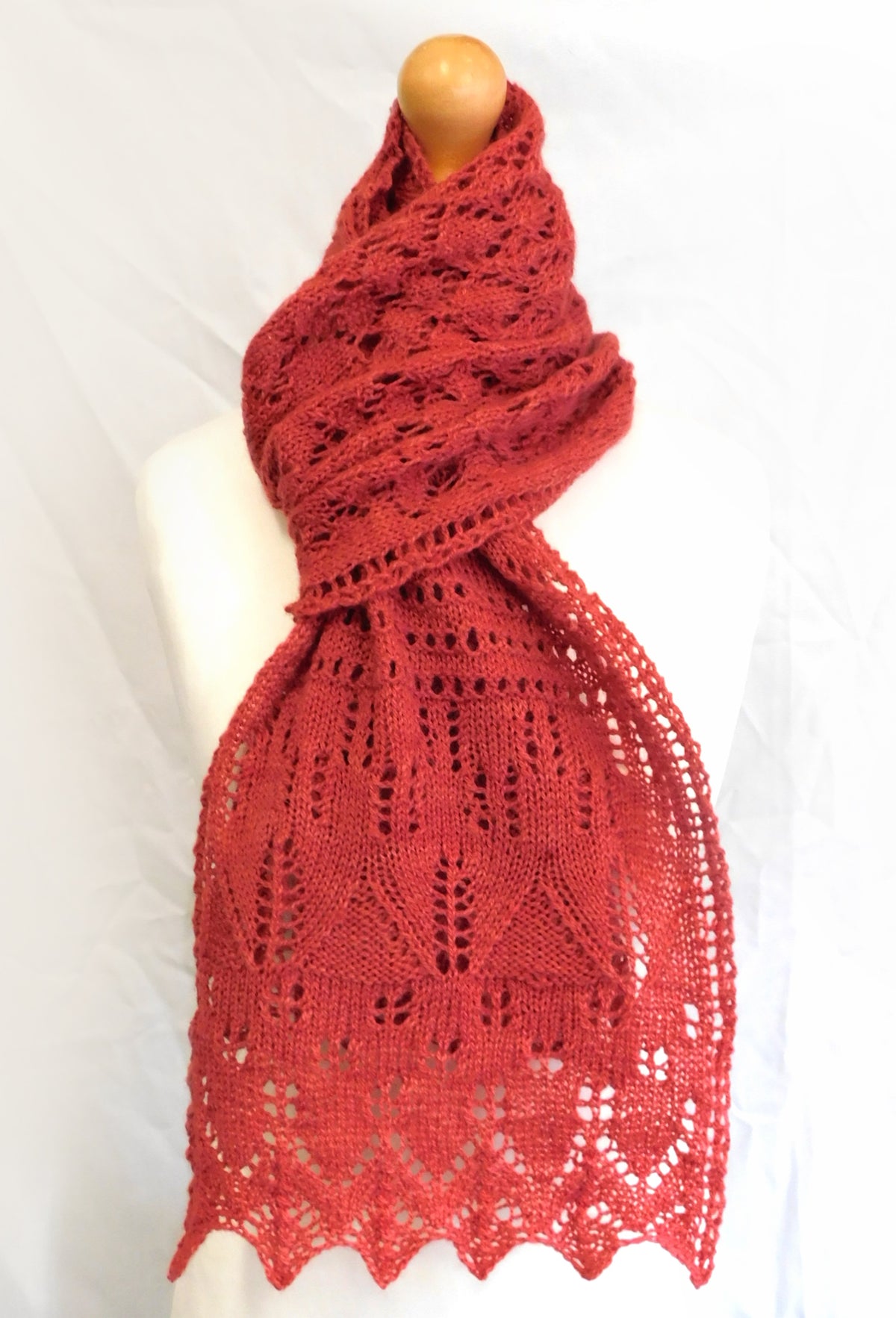 25 Days of Lace Scarf Knitting Pattern   Digital Download