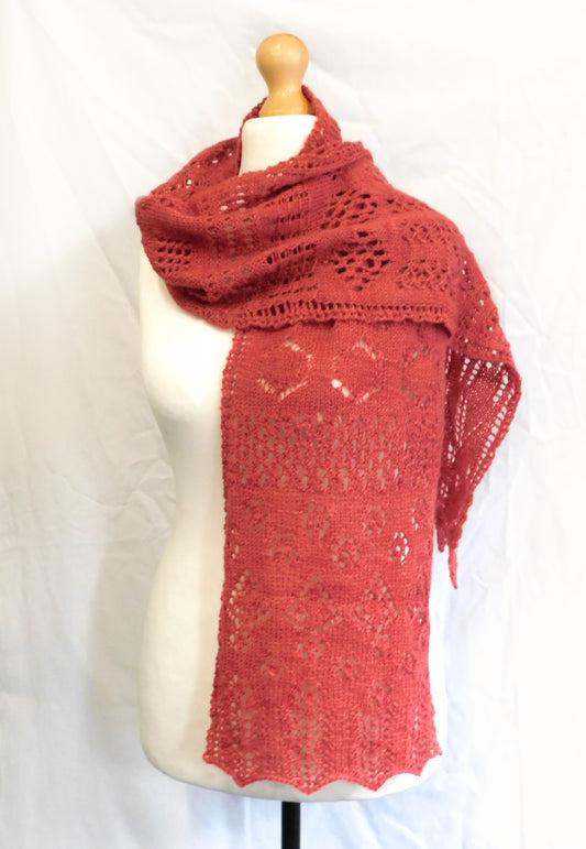 25 Days of Lace Scarf Knitting Pattern   Digital Download