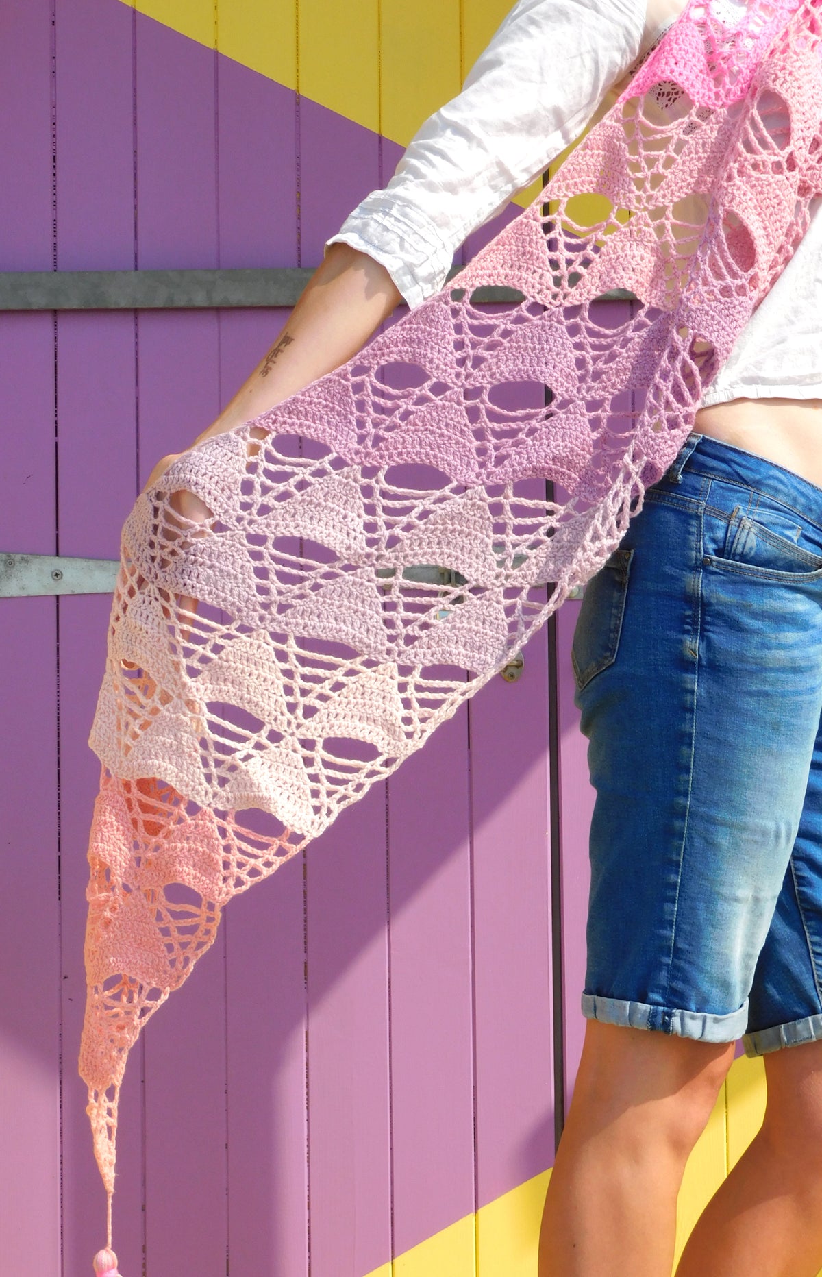 Shepherds Delight Shawl      Crochet Pattern      Digital Download