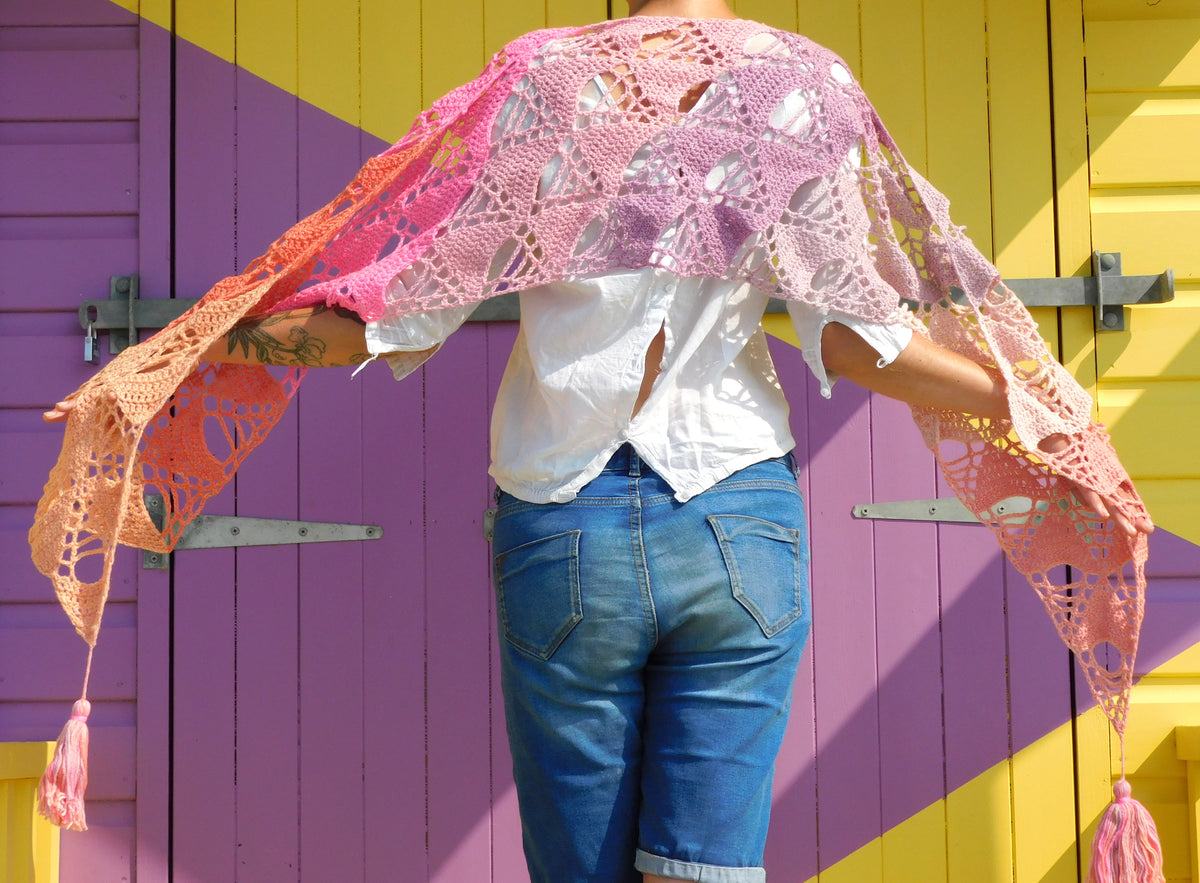 Shepherds Delight Shawl      Crochet Pattern      Digital Download