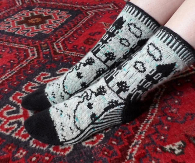 Moomin Valley Socks   Knitting Pattern  Digital Download