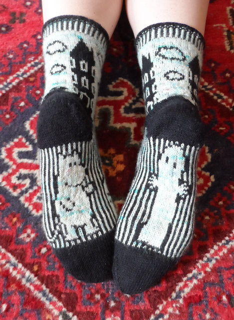 Moomin Valley Socks   Knitting Pattern  Digital Download