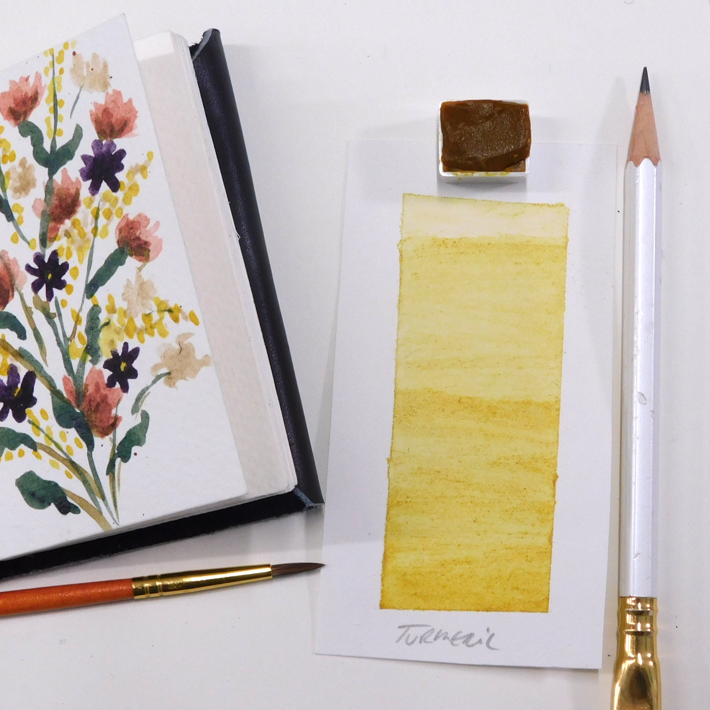 Natural Pigment Honey Watercolour Half Pans      17 Colours
